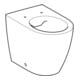Geberit WC sur pied, cuvette à chasse profonde iCon 36x56 cm, mural, abattant fermé, sans rebord, blanc