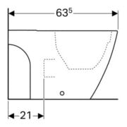 Geberit WC sur pied, cuvette à chasse profonde iCon w K-T., 35,5x63,5 cm, f AP-SPK, sans bride-2