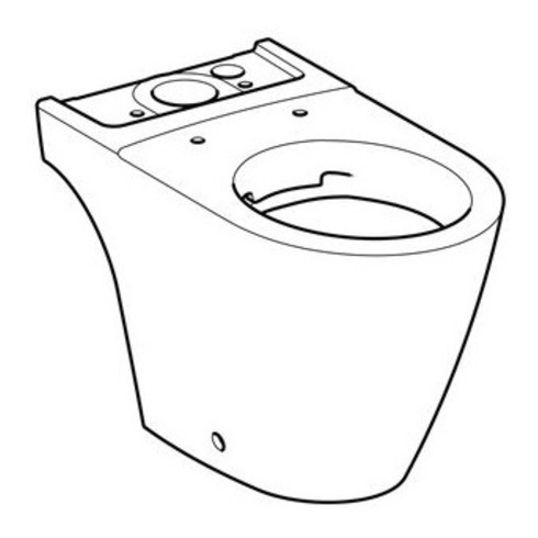 Geberit WC sur pied, cuvette à chasse profonde iCon w K-T., 35,5x63,5 cm, f AP-SPK, sans bride