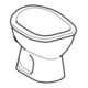 Geberit WC sur pied, cuvette basse Bambini blanc, 5 l