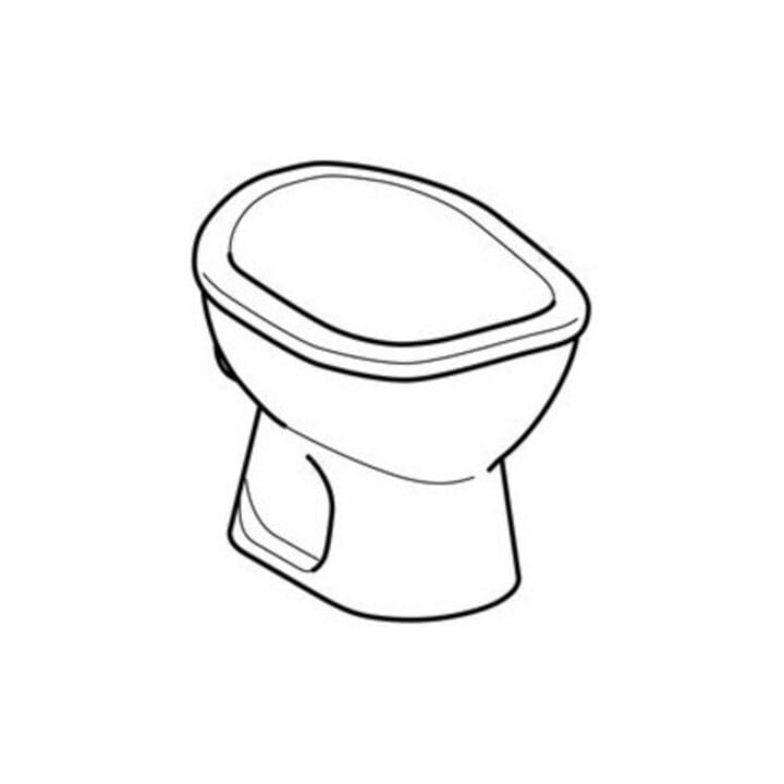 Geberit WC sur pied, cuvette basse Bambini blanc, 5 l