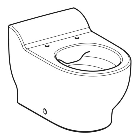 Geberit WC sur pied, cuvette basse Bambini blanc KeraTect, pour siège WC