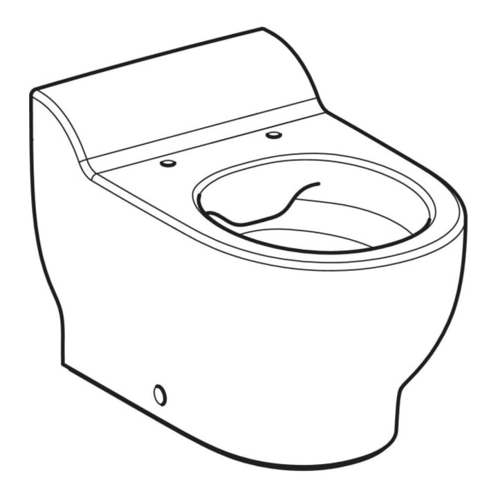 Geberit WC sur pied, cuvette basse Bambini blanc KeraTect, pour siège WC