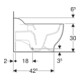 Geberit WC sur pied, cuvette basse Bambini blanc KeraTect, pour siège WC