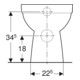 Geberit WC sur pied, cuvette profonde Renova sortie horizontale, partiellement fermé, sans bride, pergola-4