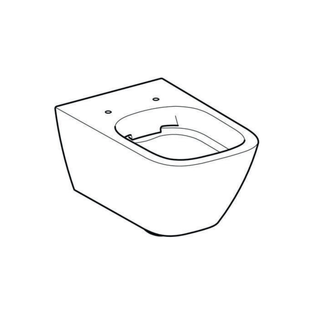 Geberit WC suspendu à chasse profonde Smyle Square blanc, 4,5 l, forme fermée, rimfree