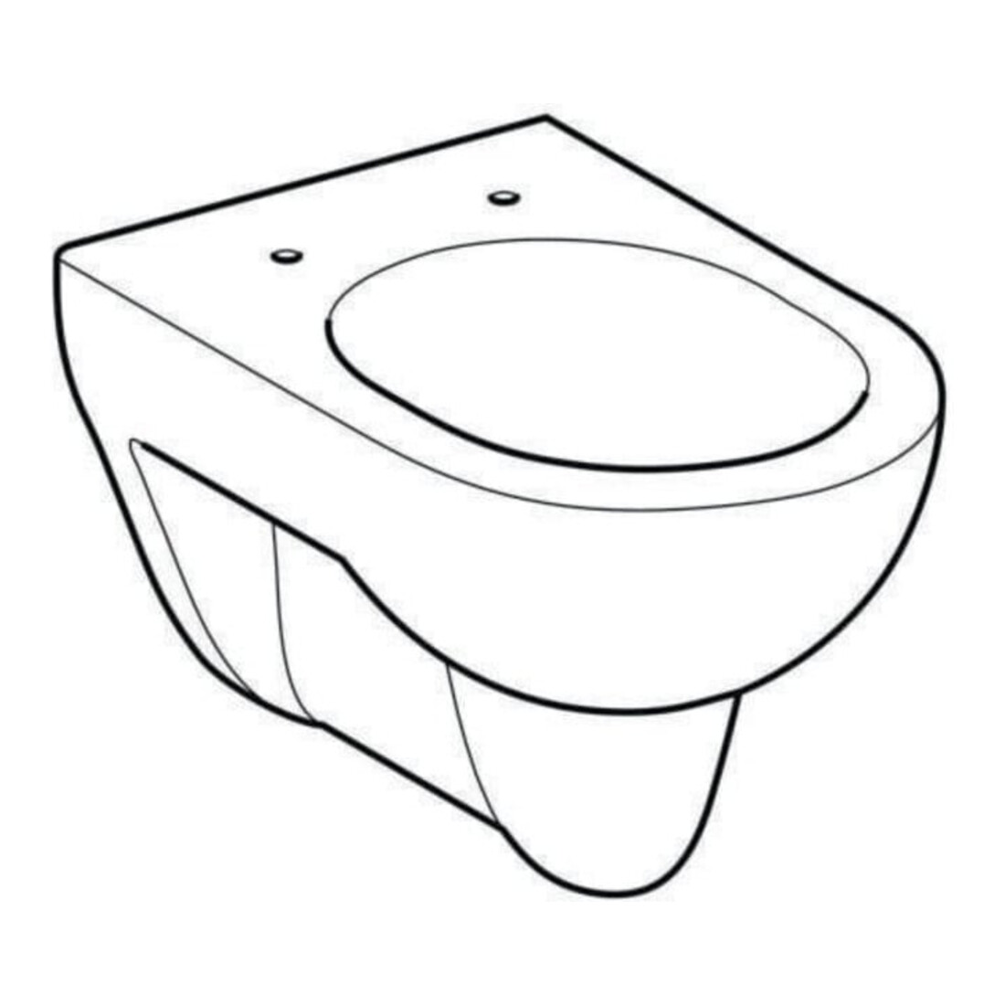 Geberit WC suspendu, chasse basse Renova 6/5 l, manhattan