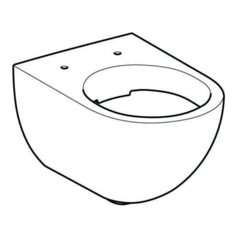 Geberit WC suspendu, chasse profonde Acanto 4,5 l, fermé, rimfree, blanc KeraTect