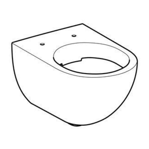 Geberit WC suspendu, chasse profonde Acanto 4,5 l, fermé, rimfree, blanc KeraTect