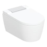 Geberit WC suspendu, chasse profonde AquaClean Sela hgl-vc, ensemble complet, avec Keratec