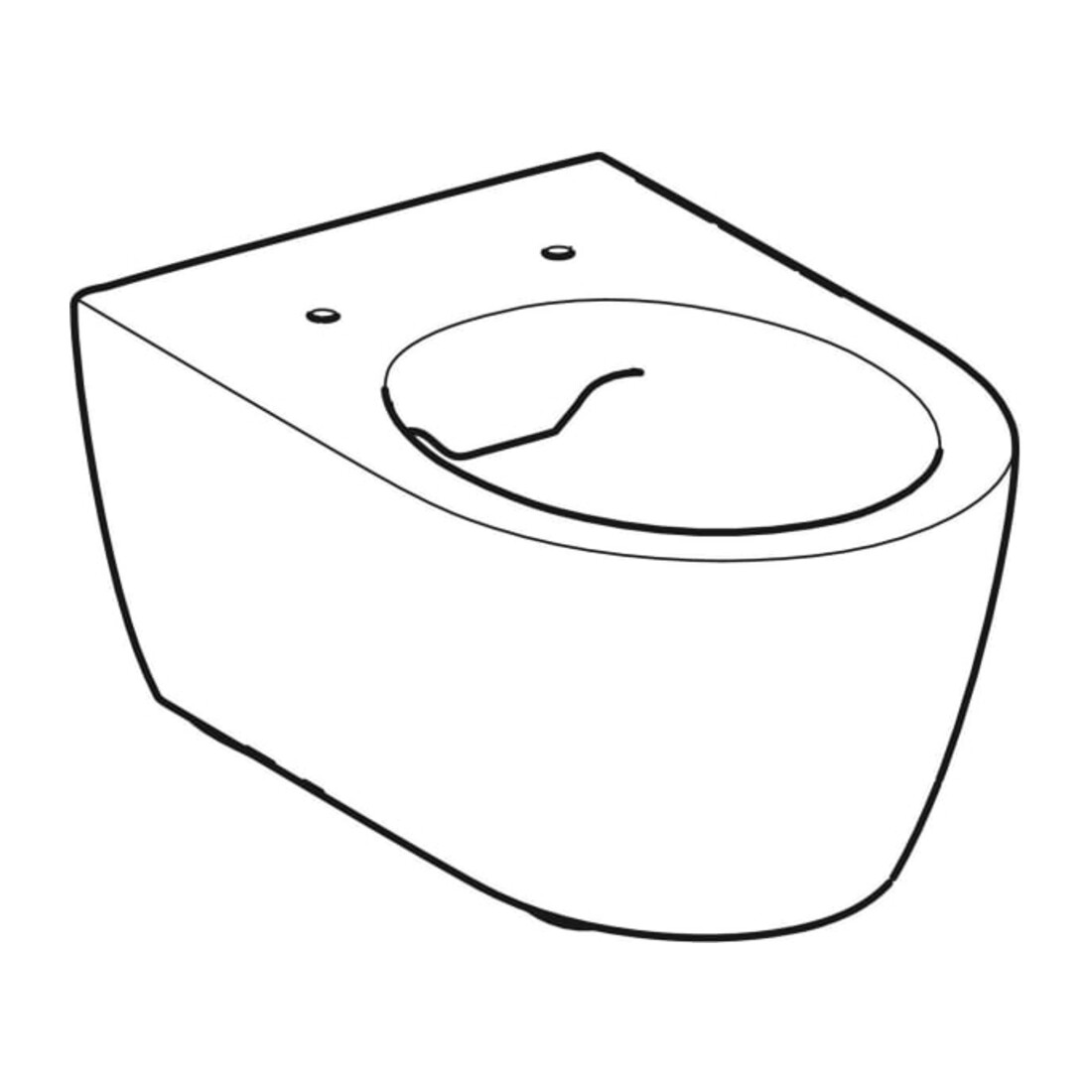 Geberit WC suspendu, chasse profonde iCon 35,5x53cm, blanc, sans bride, K-Tect