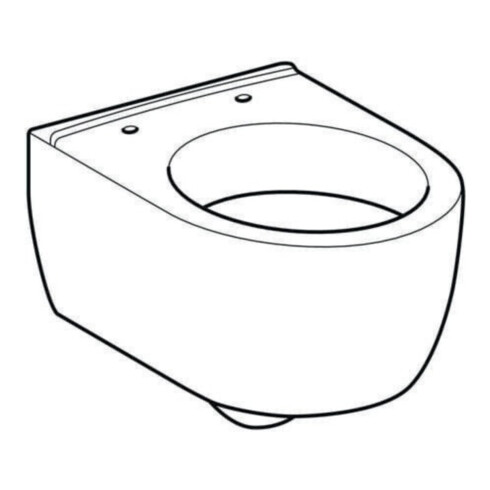 Geberit WC suspendu, chasse profonde iCon 35x49 cm, sortie cachée, forme fermée, blanc