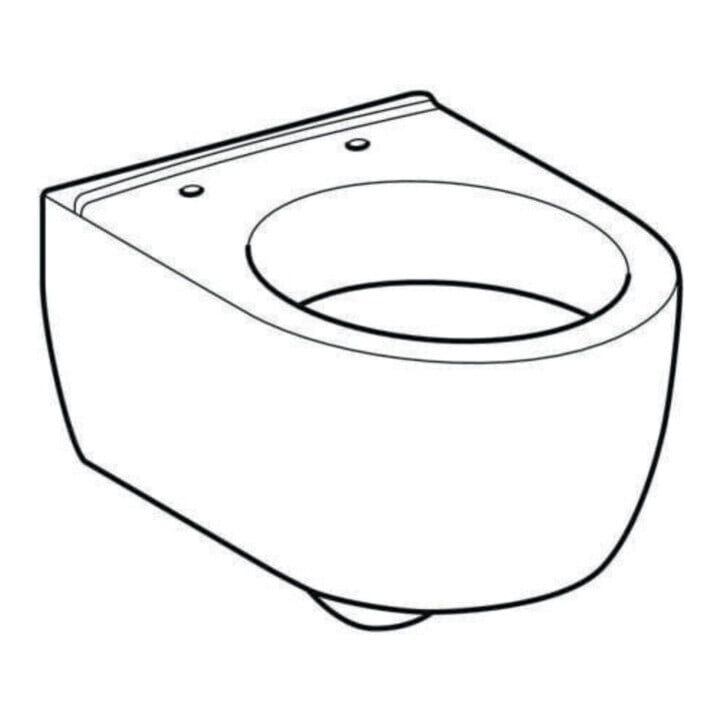 Geberit WC suspendu, chasse profonde iCon 35x49 cm, sortie cachée, forme fermée, blanc