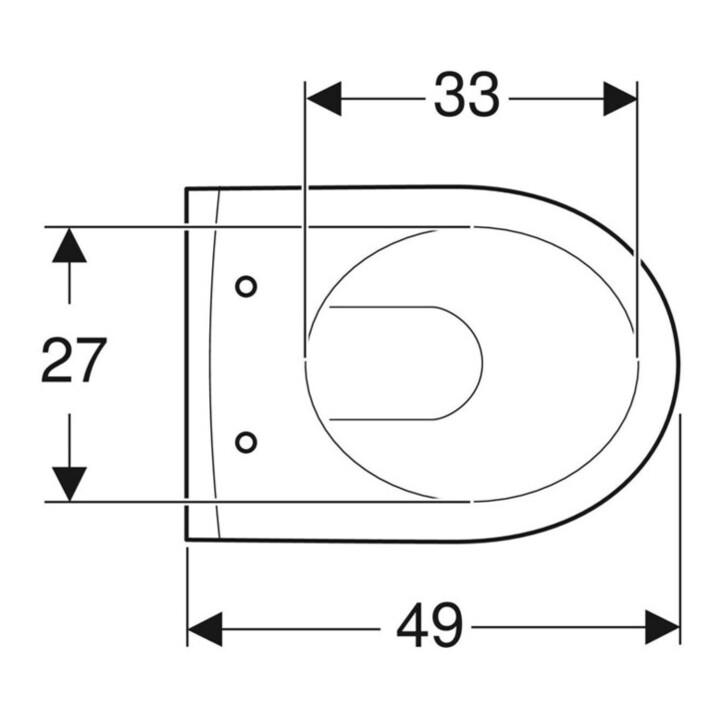 Geberit WC suspendu, chasse profonde iCon 35x49 cm, sortie cachée, forme fermée, blanc