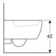 Geberit WC suspendu, chasse profonde iCon 35x49 cm, sortie cachée, forme fermée, blanc