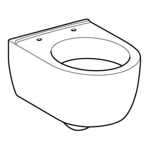 Geberit WC suspendu, chasse profonde iCon 35x49 cm, sortie cachée, forme fermée, blanc