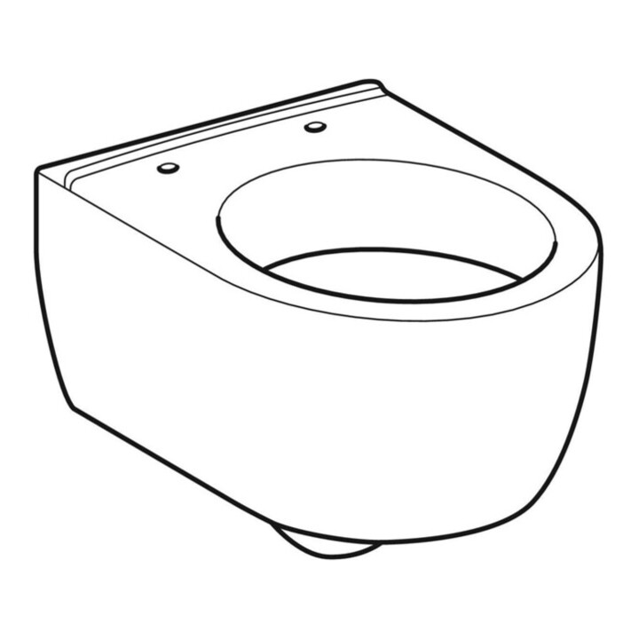Geberit WC suspendu, chasse profonde iCon 35x49 cm, sortie cachée, forme fermée, blanc