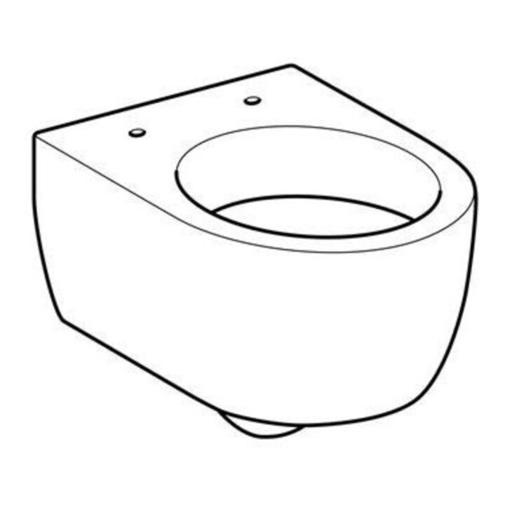 Geberit WC suspendu, chasse profonde iCon 35x49 cm, sortie cachée, forme fermée, blanc