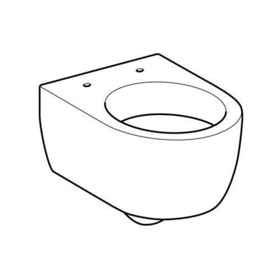 Geberit WC suspendu, chasse profonde iCon 35x49 cm, sortie cachée, forme fermée, blanc
