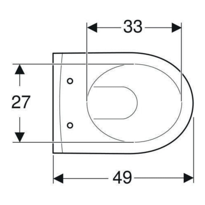 Geberit WC suspendu, chasse profonde iCon 35x49 cm, sortie cachée, forme fermée, blanc