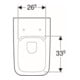 Geberit WC suspendu, chasse profonde iCon Square 35x54 cm, forme fermée, rimfree, blanc