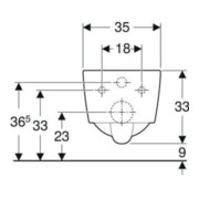 Geberit WC suspendu, chasse profonde iCon Square 35x54 cm, forme fermée, rimfree, blanc-4