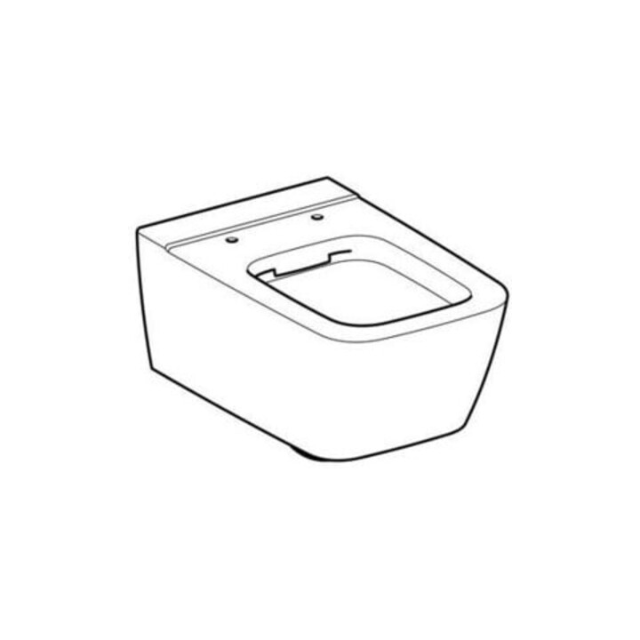 Geberit WC suspendu, chasse profonde iCon Square 35x54 cm, forme fermée, rimfree, blanc