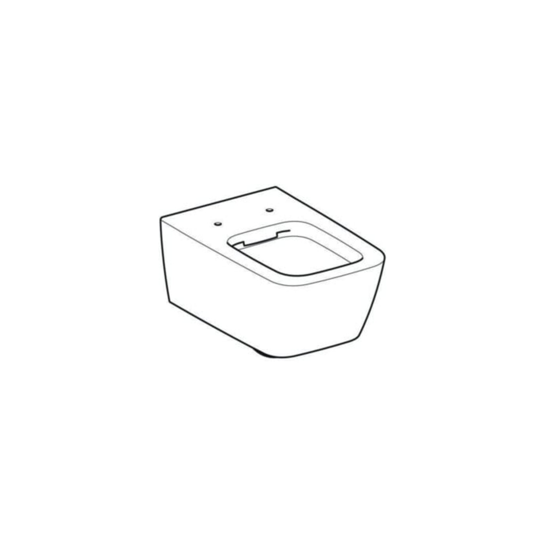 Geberit WC suspendu, chasse profonde iCon Square 35x54 cm, forme fermée, rimfree, blanc