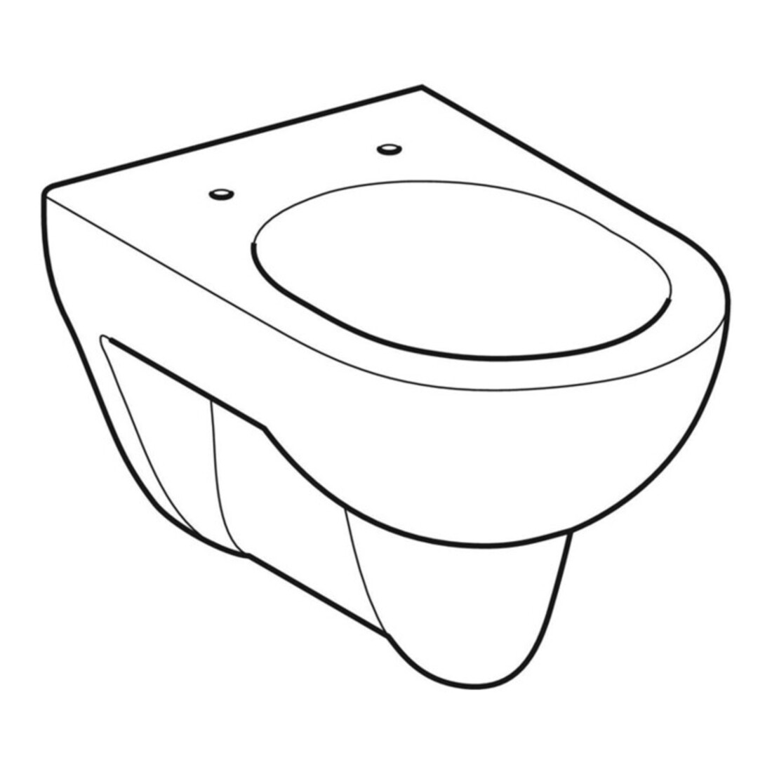 Geberit WC suspendu, chasse profonde Renova 6/5 l, blanc