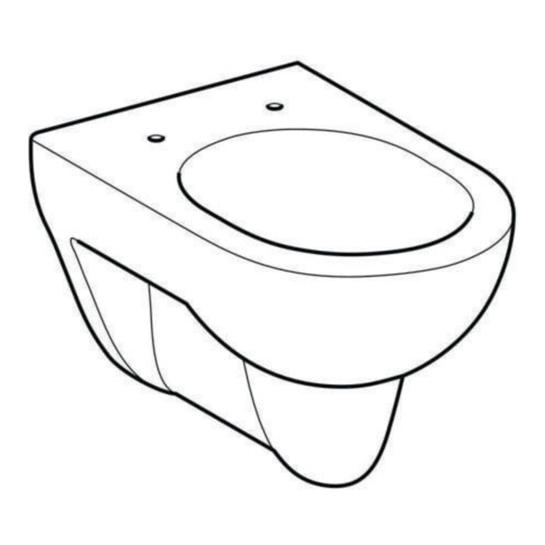 Geberit WC suspendu, chasse profonde Renova 6/5 l, blanc