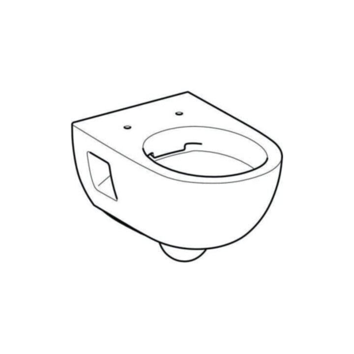 Geberit WC suspendu, chasse profonde Renova 6/5 l, forme partiellement fermée, rimfree, blanc
