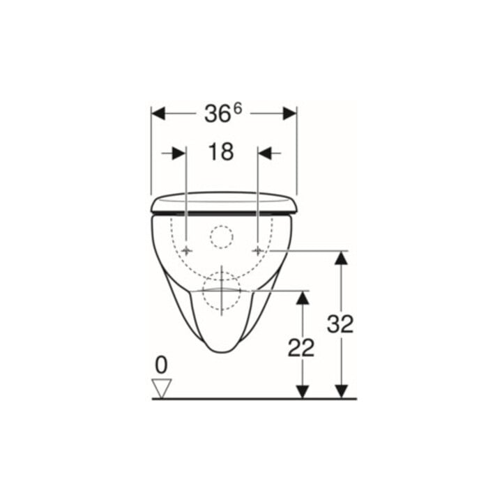 Geberit WC suspendu, chasse profonde Renova 6/5 l, kit, avec abattant, blanc