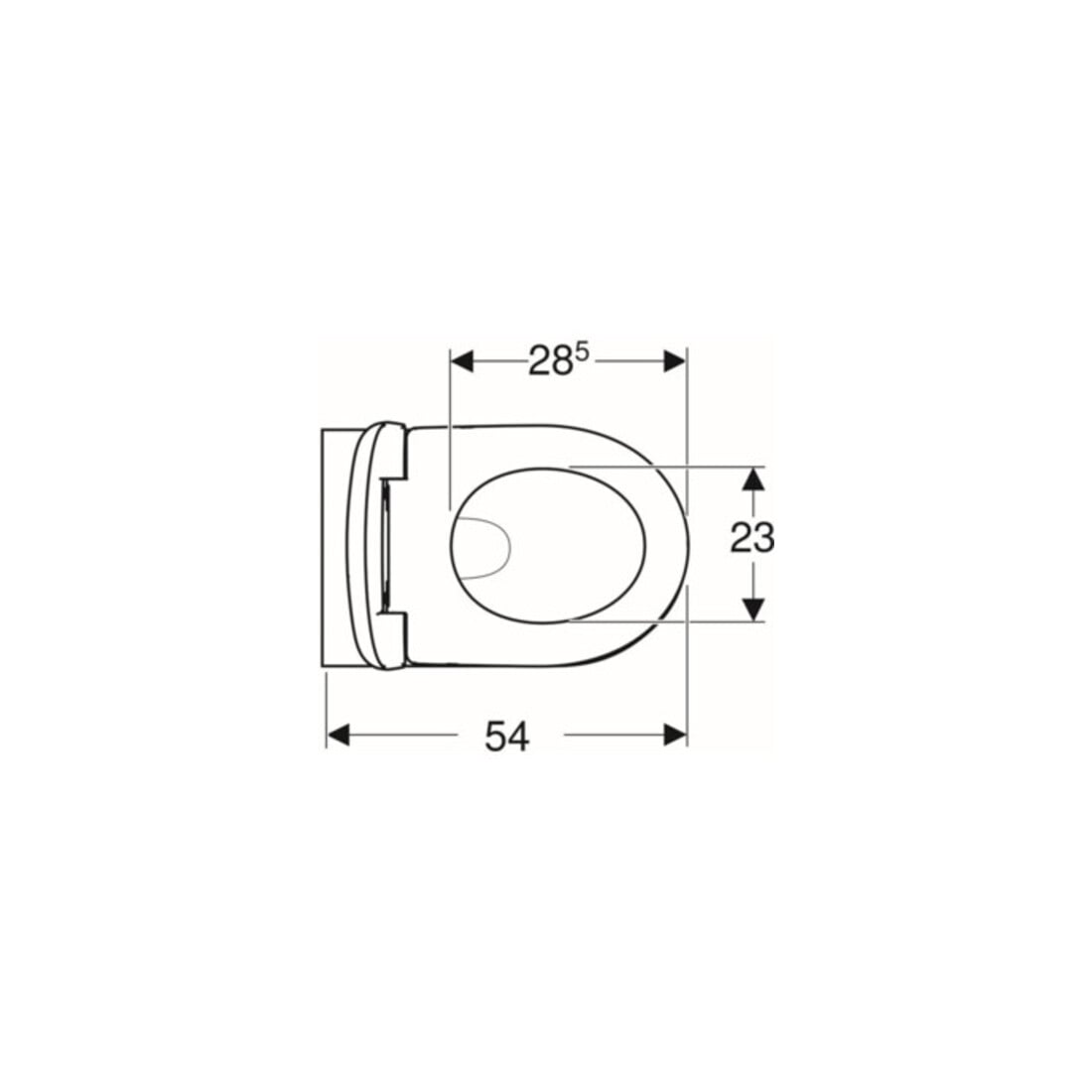 Geberit WC suspendu, chasse profonde Renova 6/5 l, kit, avec abattant, blanc