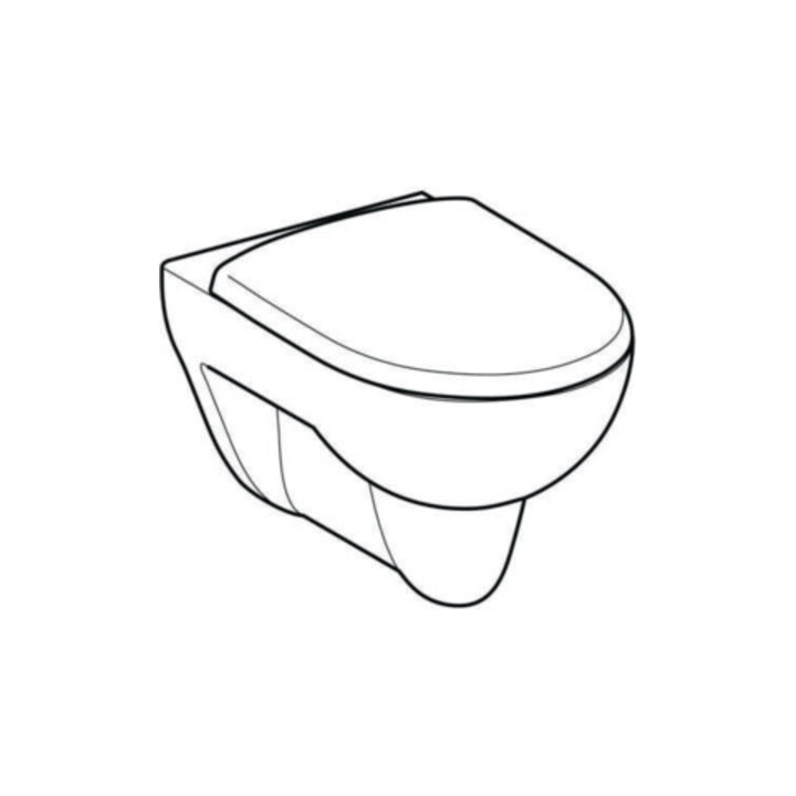 Geberit WC suspendu, chasse profonde Renova 6/5 l, kit, avec abattant, blanc