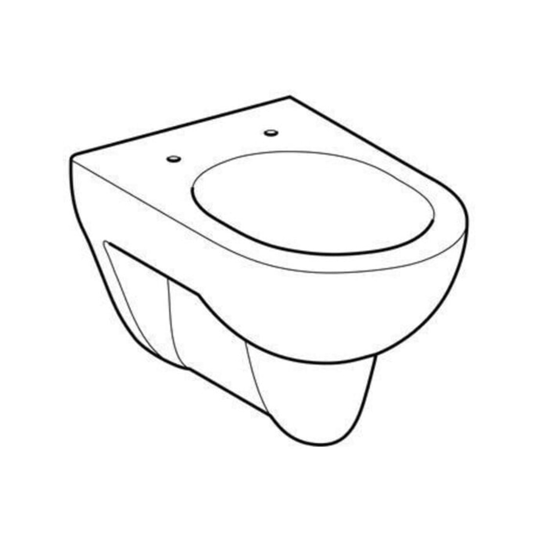 Geberit WC suspendu, chasse profonde Renova 6/5 l, pergamon
