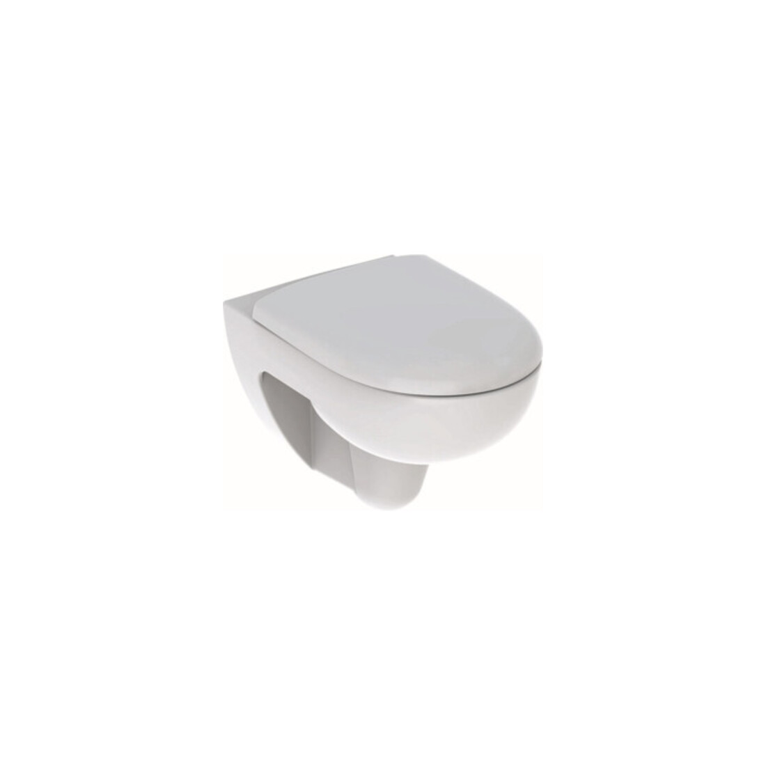 Geberit WC suspendu, chasse profonde Renova 6 l, sans bride, avec abattant, blanc