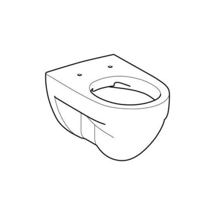 Geberit WC suspendu, chasse profonde Renova 6 l, sans rebord, blanc