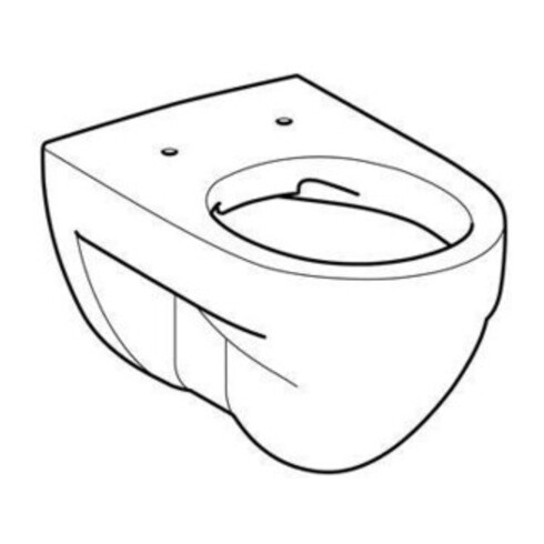 Geberit WC suspendu, chasse profonde Renova 6 l, sans rebord, blanc