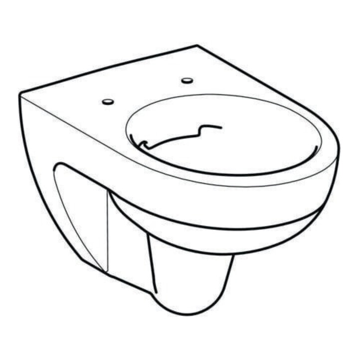 Geberit WC suspendu, chasse profonde Renova 6 l, sans rebord, blanc KeraTect