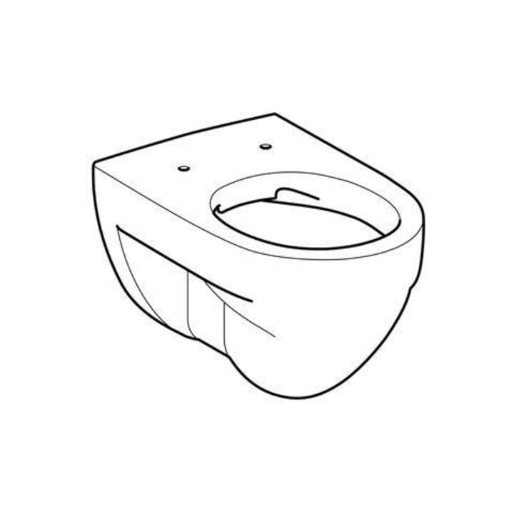 Geberit WC suspendu, chasse profonde Renova 6 l, sans rebord, blanc KeraTect