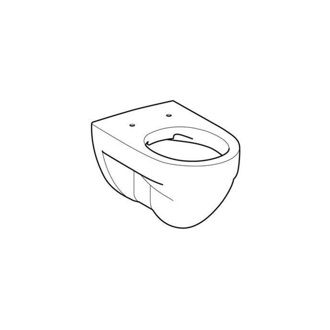 Geberit WC suspendu, chasse profonde Renova 6 l, sans rebord, blanc KeraTect