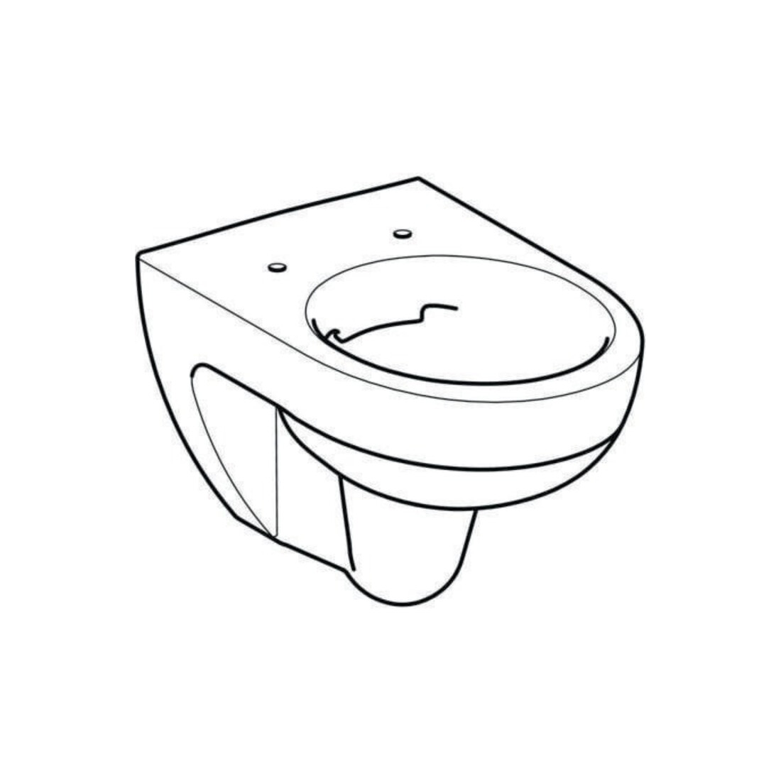 Geberit WC suspendu, chasse profonde Renova 6 l, sans rebord, blanc KeraTect