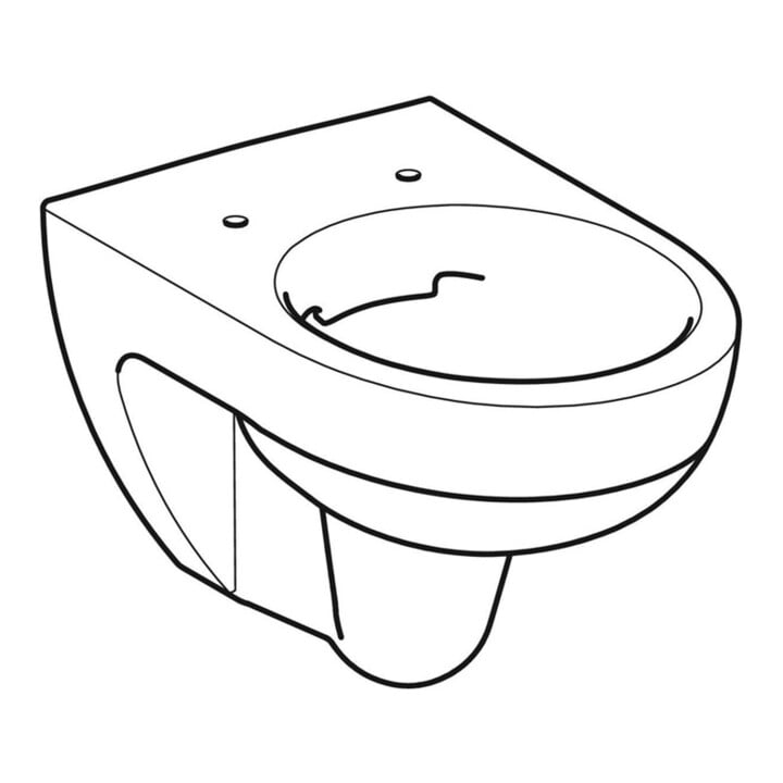 Geberit WC suspendu, chasse profonde Renova 6 l, sans rebord, blanc KeraTect