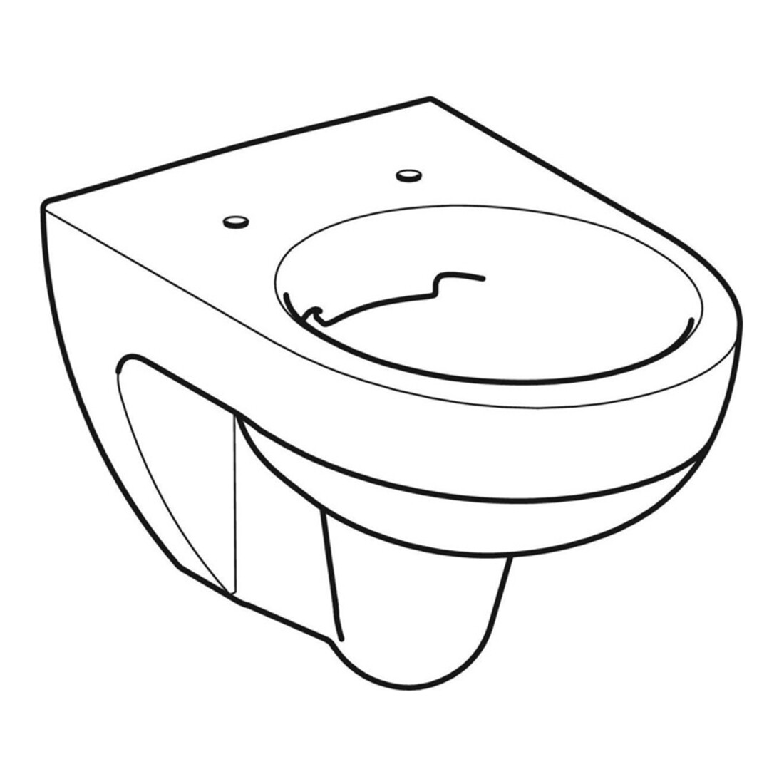 Geberit WC suspendu, chasse profonde Renova 6 l, sans rebord, blanc KeraTect