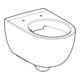 Geberit WC suspendu, chasse profonde Renova Comfort blanc, 6 l, relevé, forme fermée, sans rebord