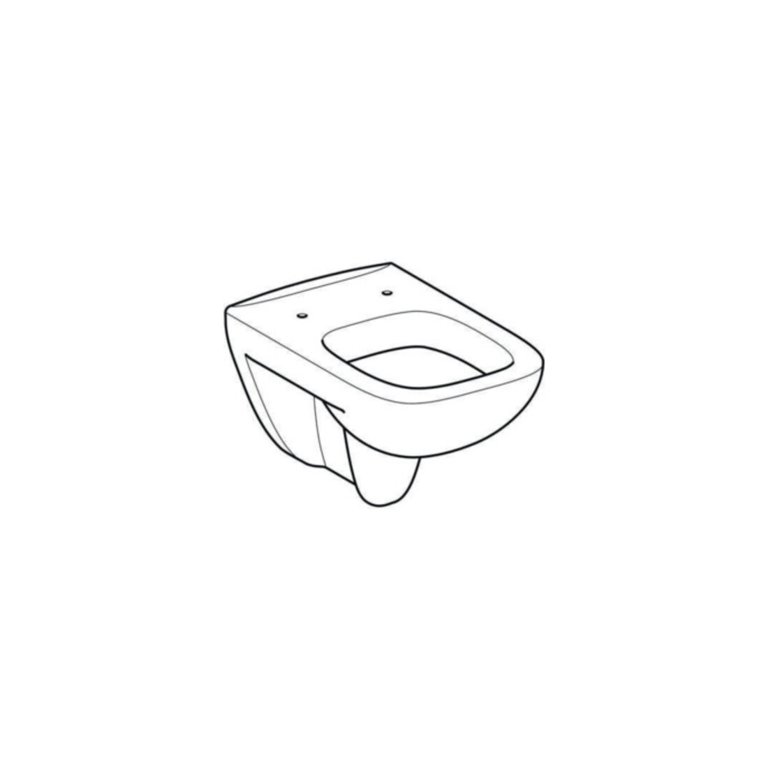 Geberit WC suspendu, chasse profonde Renova Plan 6/5 l, blanc