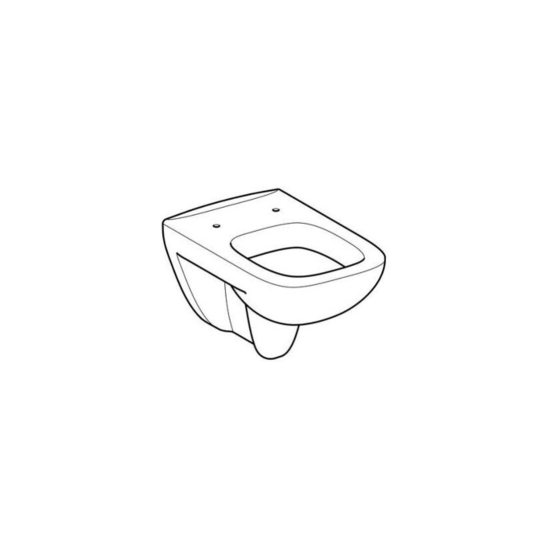 Geberit WC suspendu, chasse profonde Renova Plan 6/5 l, blanc