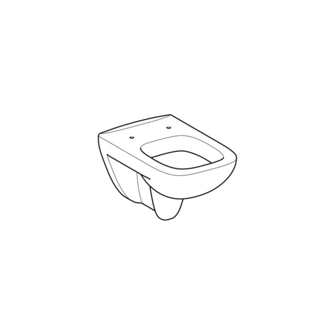Geberit WC suspendu, chasse profonde Renova Plan 6/5 l, blanc
