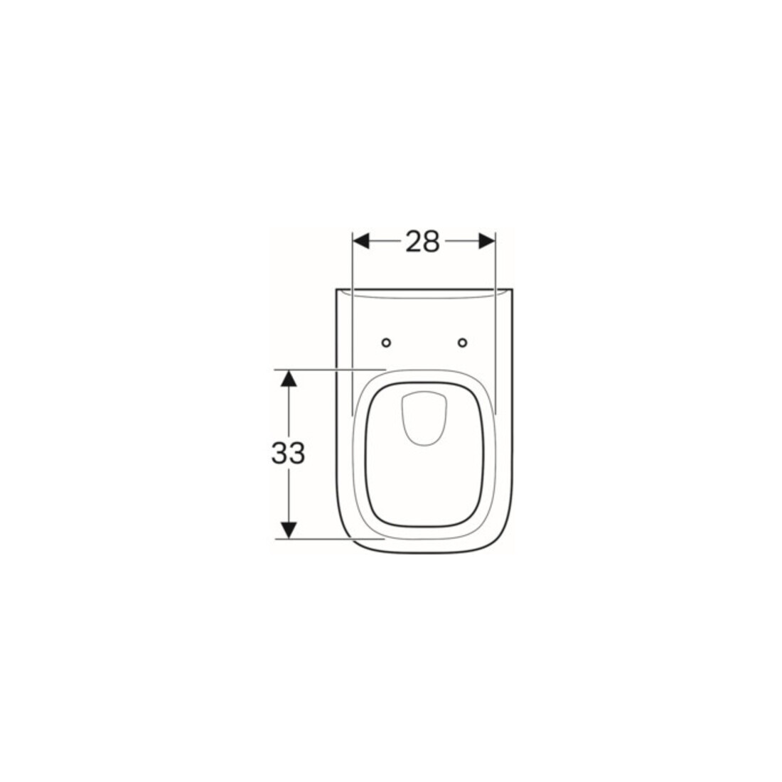 Geberit WC suspendu, chasse profonde Renova Plan 6/5 l, blanc