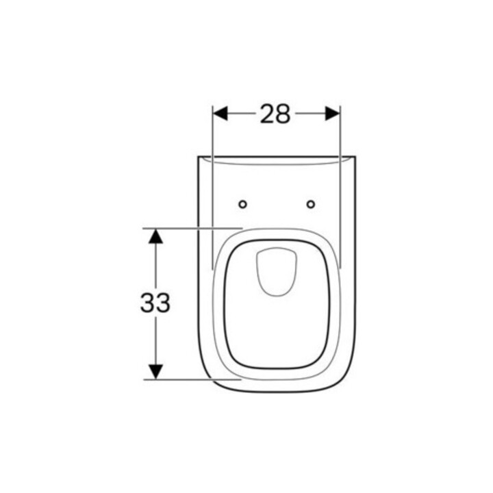 Geberit WC suspendu, chasse profonde Renova Plan 6/5 l, blanc KeraTect